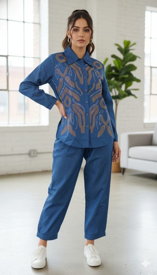 PARTYWEAR SEROSKY WORK DENIM CORD SETS