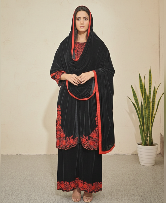 SAIYARA VELVET SUITS WITH DUPPATA